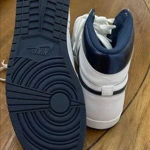 Jordan | Shoes | 26 Air Jordan 1 Retro High Og Metallic Navy  display picture 1